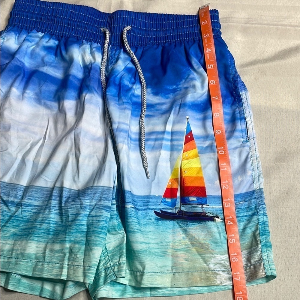 BLUEPORT Blue Ocean Print Men's Shorts - Picture 4 of 6